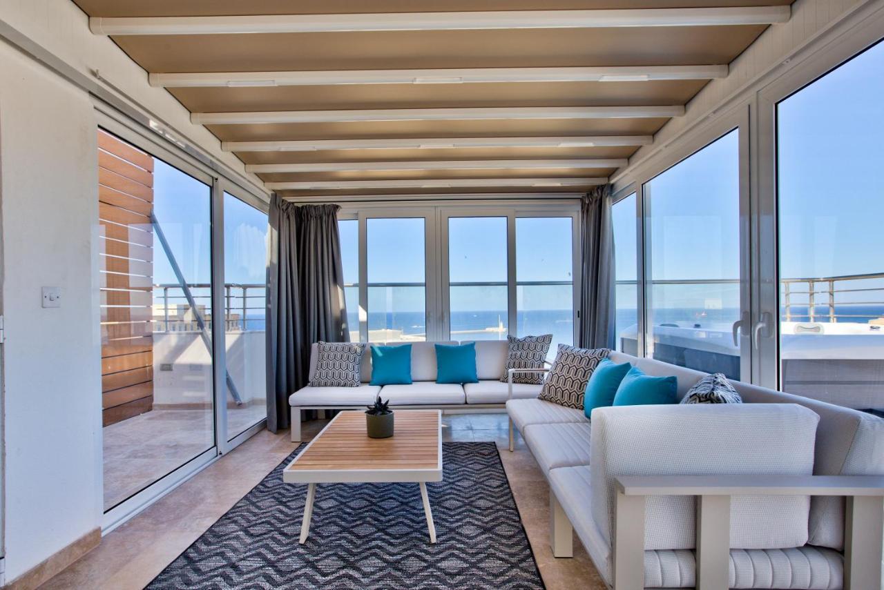 Valletta Luxury 4-Bedroom Duplex With Stunning Sea Views Private Terrace And Jacuzzi Εξωτερικό φωτογραφία